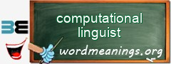 WordMeaning blackboard for computational linguist